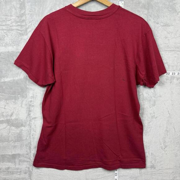 Vintage 90s Planet Hollywood Atlanta T-Shirt Made in USA 100% Cotton Red Size L - Picture 4 of 8